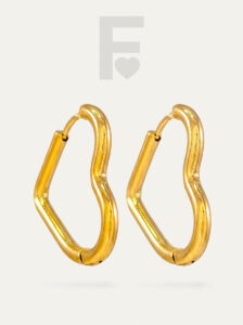 Pendientes de aro con forma de corazón, acero quirúrgico, joyería romántica, regalo de San Valentín