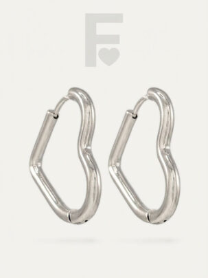 Pendientes de aro con forma de corazón, acero quirúrgico, joyería romántica, regalo de San Valentín