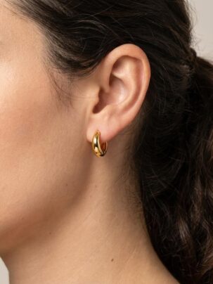 Pendiente aro REGORDETE (dorado)