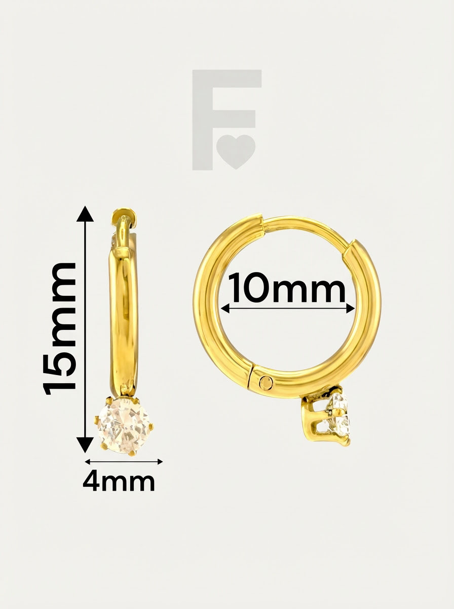 Los pendientes "Aro Solitario" de FLORYNATA son mucho más que un accesorio, son una joya que expresa tu personalidad y tu amor por la elegancia. Su diseño minimalista y el brillo de la circonita los convierten en una pieza única y especial.