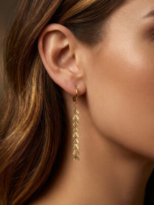 Pendiente aro Espiga