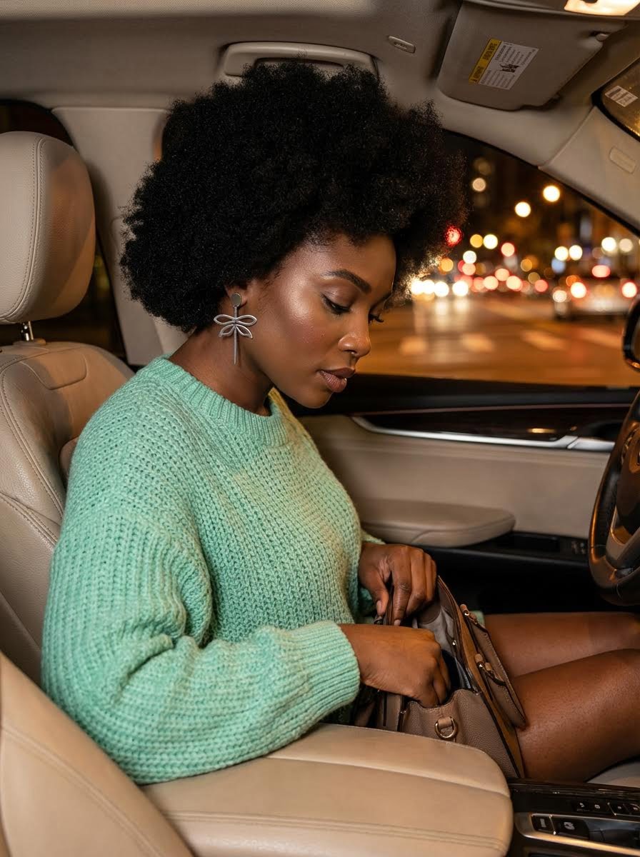 Pendiente Gran libélula (plateado) - Imagen 3