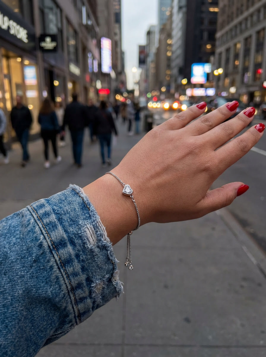 Pulsera Valentina (plateado) - Imagen 3