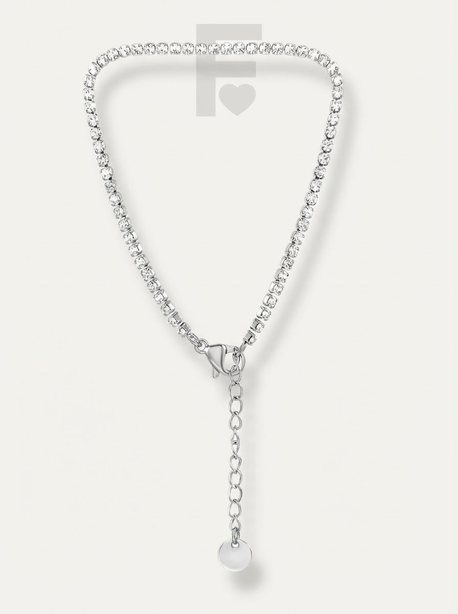 Pulsera Georg Strass: fina tira de circonitas, elegancia clásica y brillo