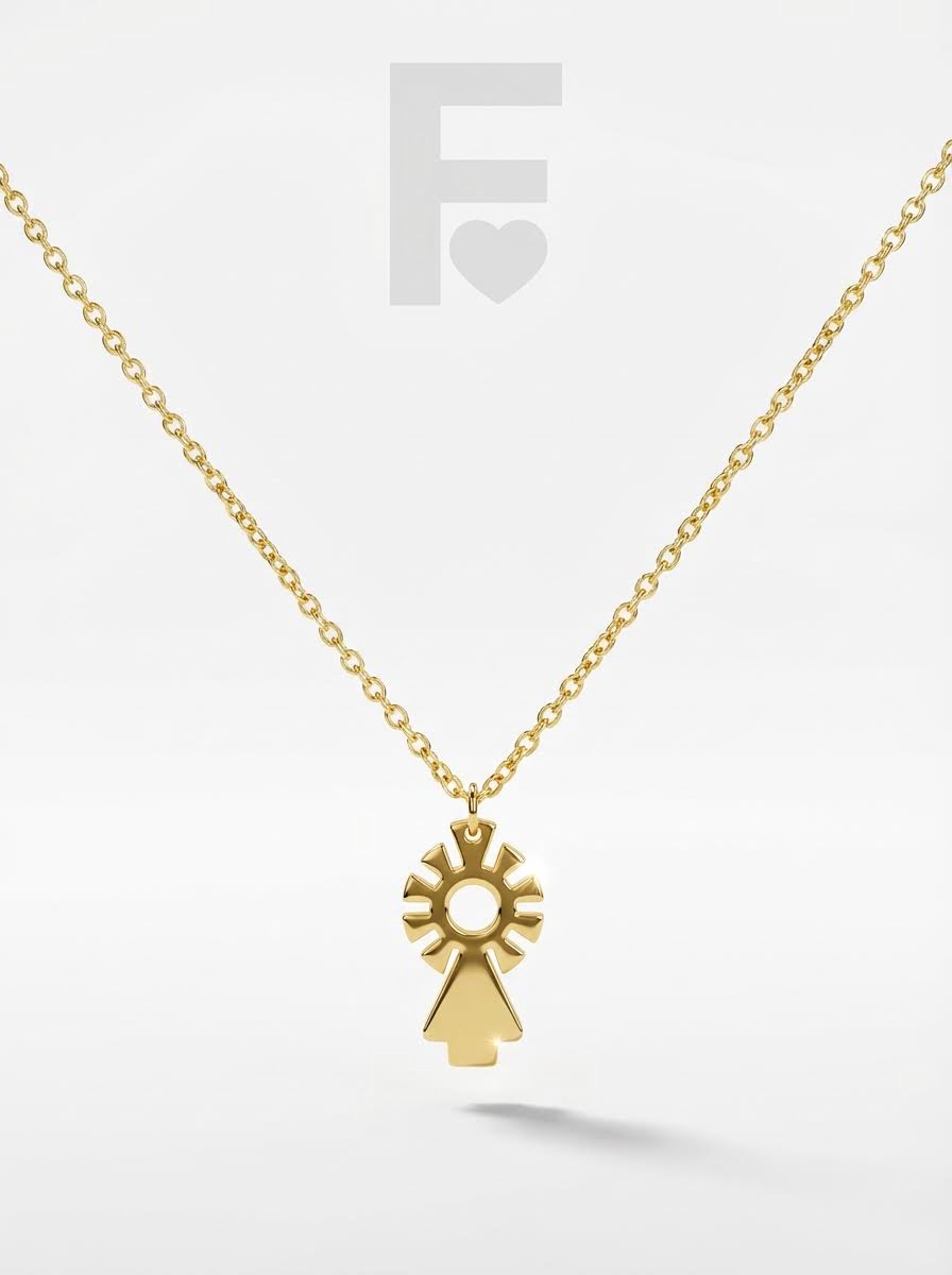 collar Virgen del Pilar (dorado) - Imagen 5