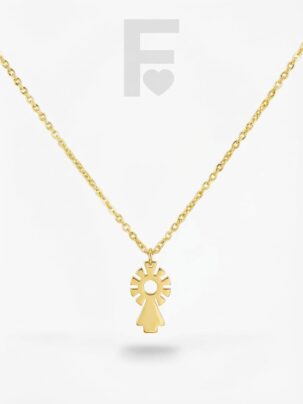 collar Virgen del Pilar (dorado)