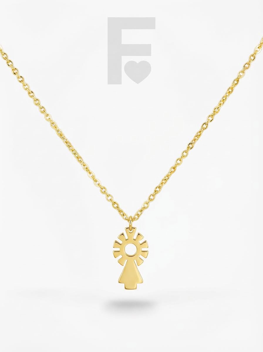 collar Virgen del Pilar (dorado)