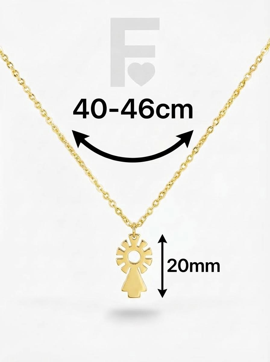 collar Virgen del Pilar (dorado) - Imagen 6