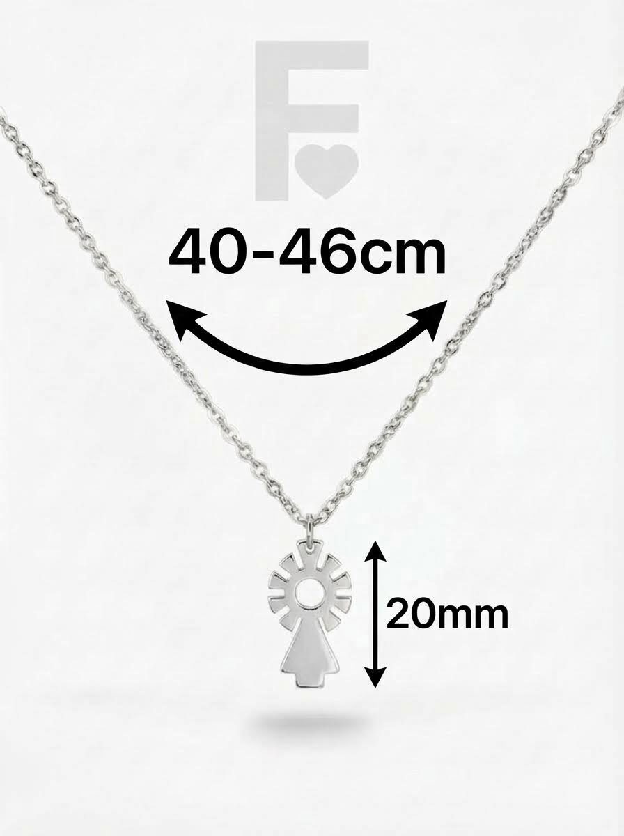 Collar Virgen del Pilar (plateado) - Imagen 5